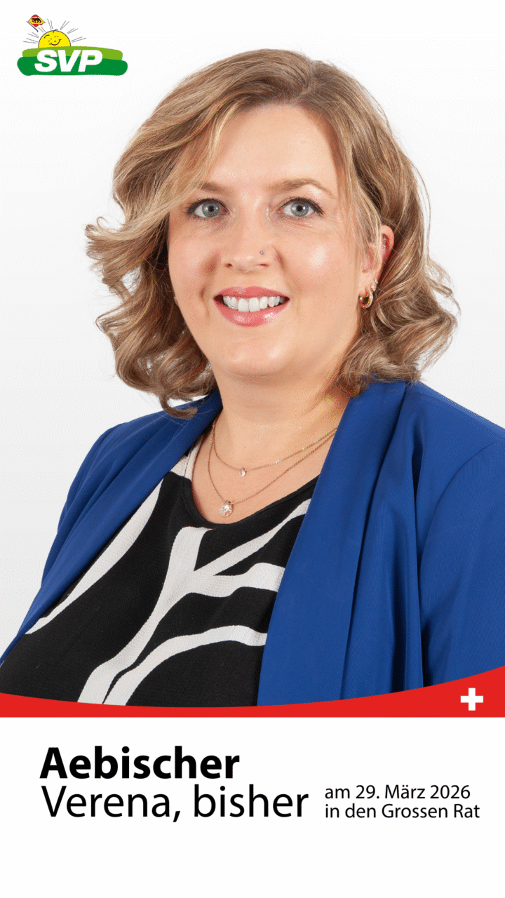 Gemeindeschreiberin, Grossrätin - Brückenbauerin zwischen Volk, Verwaltung & Politik. Bodenständig, engagiert, unterwegs mit Herz & Hündin Shila. www.verena-aebischer.ch
