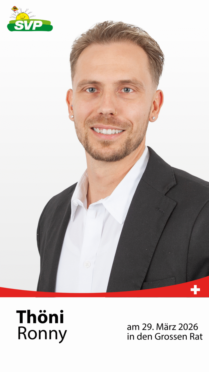 Leiter Sanitärservice, Servicetechniker Liiert, 2 Söhne (8/4) Präsident SVP Walkringen, Mitglied GPK Zuhören, Planen, Umsetzten - Aus der Werkstatt ins Parlament - Politik vom Büetzer für Büetzer